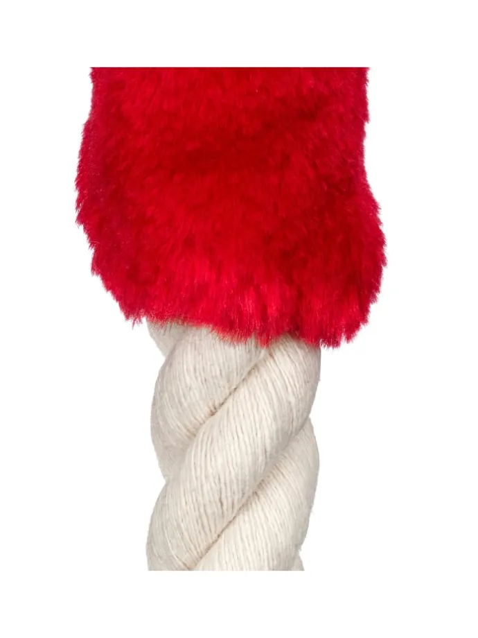 4 x Türkordel in Creme/ Rot