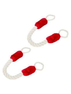 10 x Türkordel in Creme/ Rot