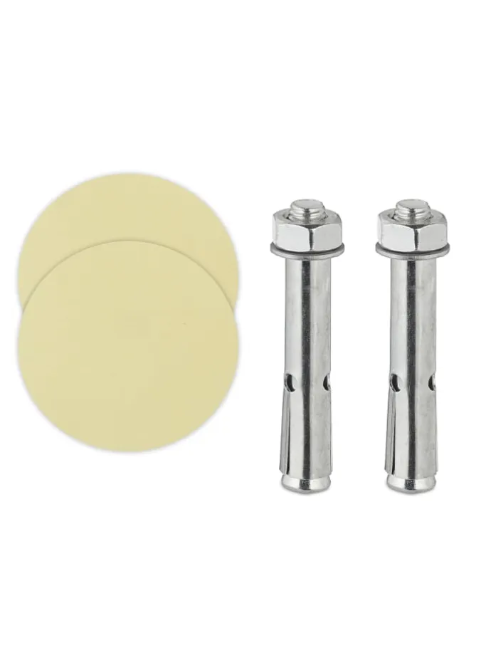 2 x Türstopper in Schwarz/ Silber