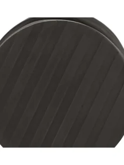 2 x Türstopper in Silber/ Schwarz - (H)4,5 x Ø 10,5 cm