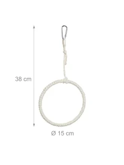 2 x Vogelschaukel-Ring in Natur - Ø 15 cm