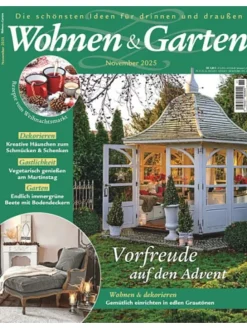 12 x WOHNEN & GARTEN Zeitschrift (Gutschein für Jahres Abo)