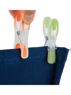 75 x Wäscheklammern in Bunt