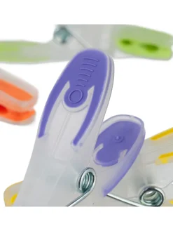 75 x Wäscheklammern in Bunt