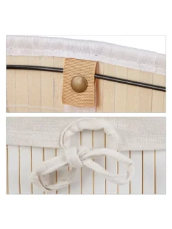 2 x Wäschekorb in Weiß - (B)42 x (H)55 x (T)32 cm