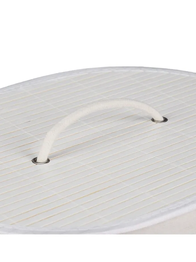 2 x Wäschekorb in Weiß - (B)42 x (H)55 x (T)32 cm