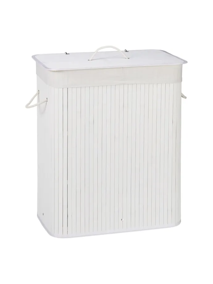 2 x Wäschekorb in Weiß - (B)55 x (H)63 x (T)35 cm