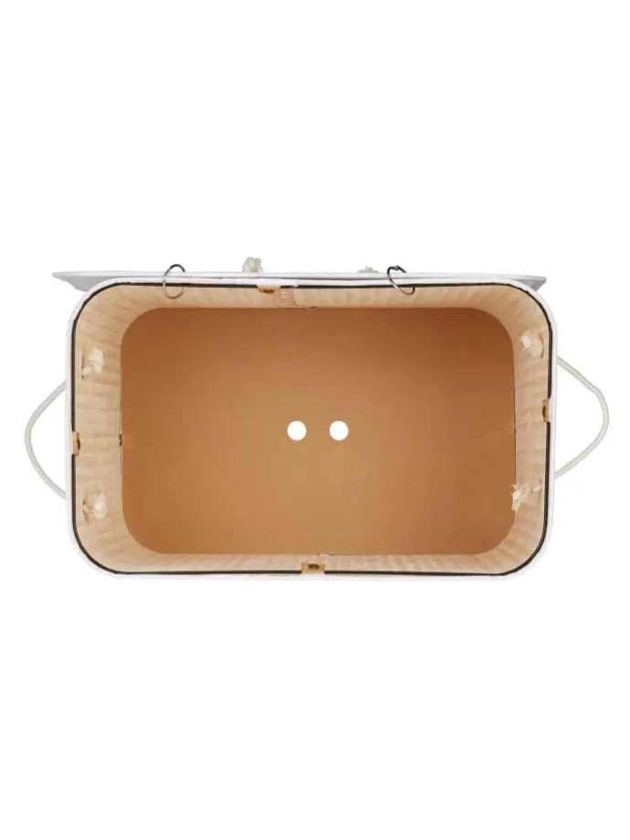 2 x Wäschekorb in Weiß - (B)55 x (H)63 x (T)35 cm