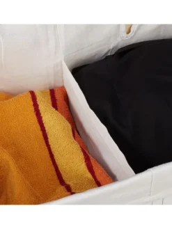 2 x Wäschekorb in Weiß - (B)55 x (H)63 x (T)35 cm