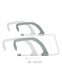 3 x Wäscheständer in Weiß/ Grau - (B)51 x (H)16 x (T)51 cm