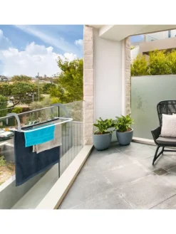 3 x Wäscheständer in Weiß/ Grau - (B)51 x (H)16 x (T)51 cm