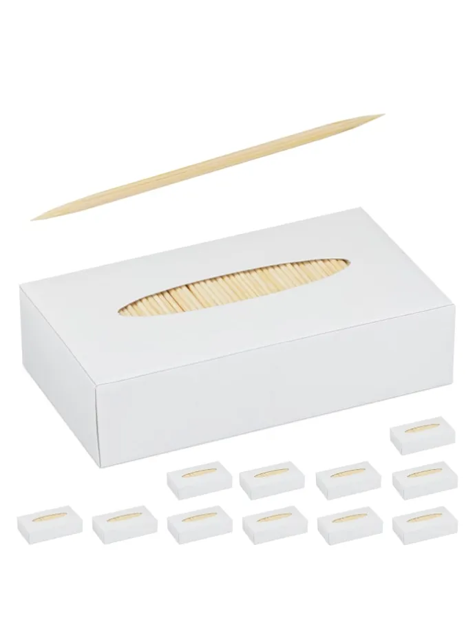 12000 x Zahnstocher in Natur - (L)6,5 cm