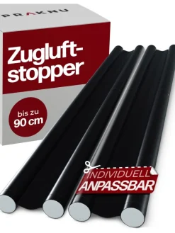 2 Zugluftstopper für Türen bis zu 90cm - Doppelseitiger Schutz -