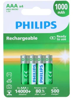 AAA-Batterien 1000 mAh - 4 Stück