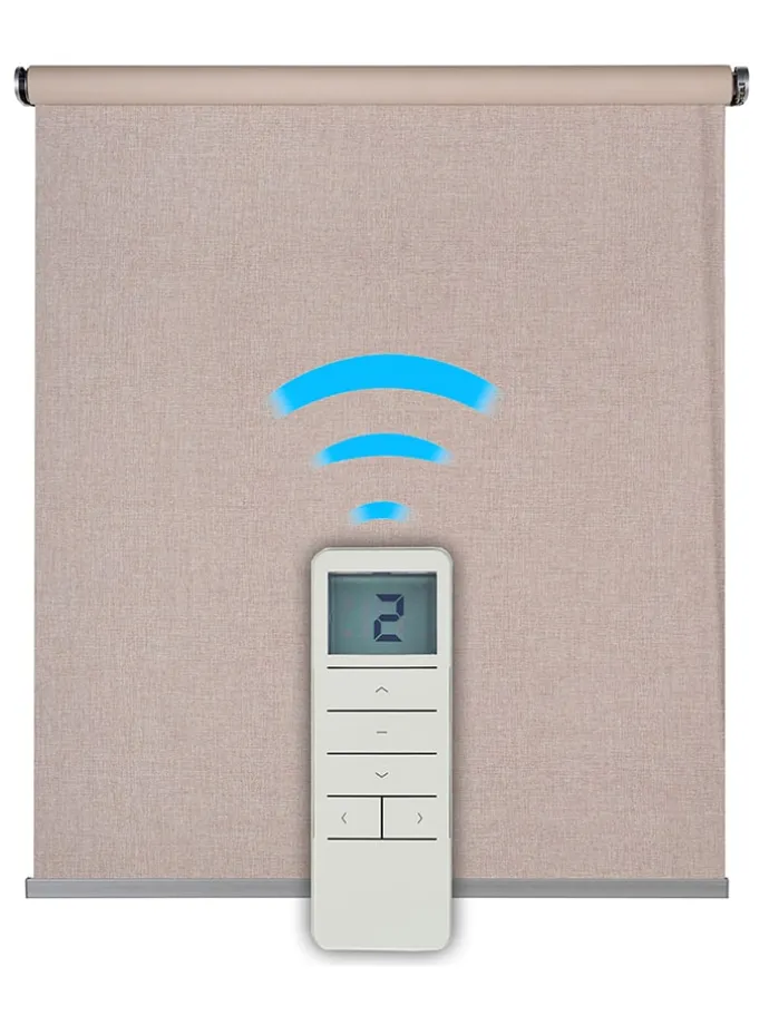 Abdunklungsrollo in Beige