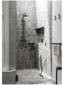 Ablage "Rim" in Schwarz - (L)44 x (B)11 cm