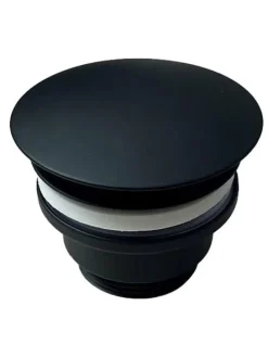 Ablaufventil in Schwarz - Ø 6,5 cm