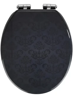 Absenkautomatik-WC-Sitz "Bellevue" in Schwarz