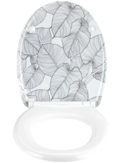 Absenkautomatik-WC-Sitz "Samoa" in Weiß/ Grau
