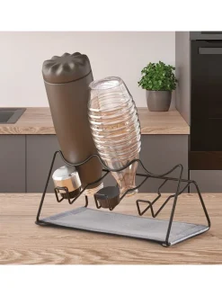 Abtropfgestell ''Lava'' in Schwarz - (B)30 x (H)14 x (T)17 cm