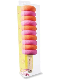 Abwaschschwamm ''Crazy Curls'' in Orange/ Rosa - (B)6 x (H)26 x (T)6 cm