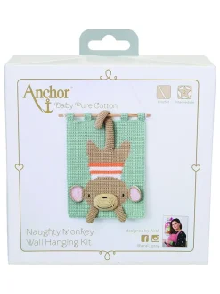 Accessoires-Häkel-Set "Affe" in Grün