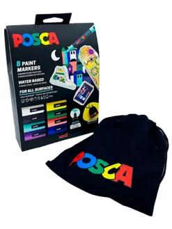 Acryl-Farbmarker "Uni Posca" - 8 Stück