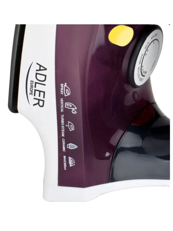 AD 5022 Dampfbügeleisen 3000 W mit Anti-Kalk-Funktion in Lila