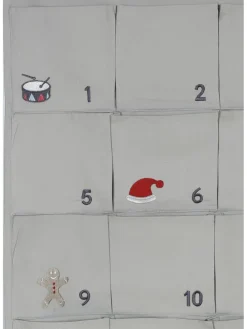 Adventskalender in Grau