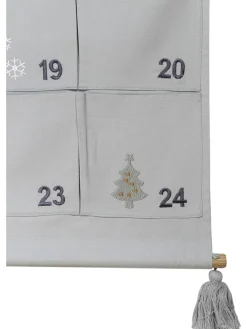 Adventskalender in Grau