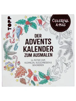 Adventskalender zum Ausmalen "Colorful Christmas"