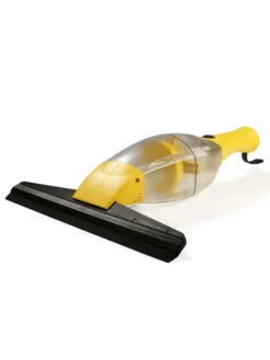 Akku-Fensterreiniger 3,7 V in Gelb mit Verlängerungsstange