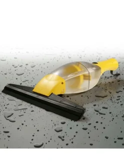 Akku-Fensterreiniger 3,7 V in Gelb mit Verlängerungsstange