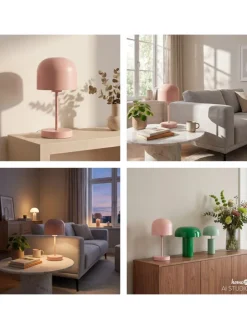 Akku-Tischleuchte BREV in Rosa