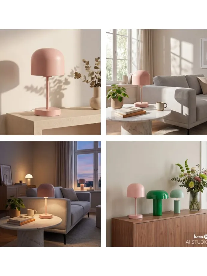 Akku-Tischleuchte BREV in Rosa