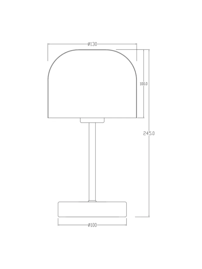 Akku-Tischleuchte BREV in Rosa