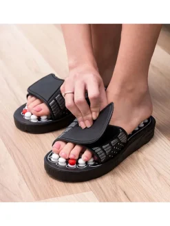 Akupressur-Schuhe in Schwarz