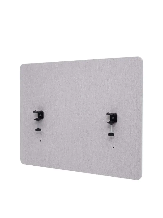 Akustik-Tischtrennwand G75, 60x75cm grau