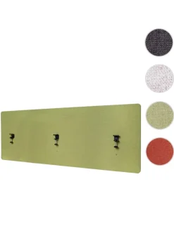 Akustik-Tischtrennwand G75, 60x160cm grün