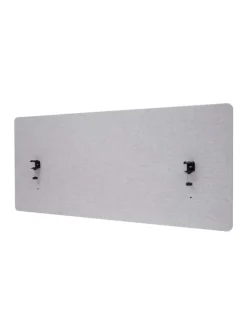 Akustik-Tischtrennwand G75, 60x140cm grau