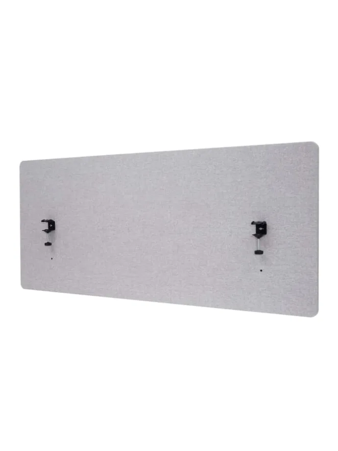 Akustik-Tischtrennwand G75, 60x140cm grau