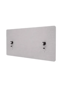 Akustik-Tischtrennwand G75, 60x120cm grau