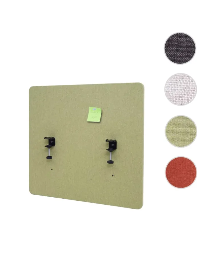 Akustik-Tischtrennwand G75, 60x65cm grün