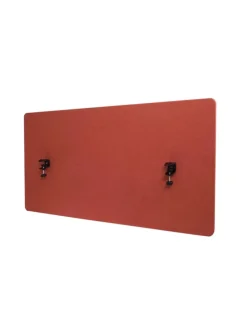 Akustik-Tischtrennwand G75, 60x120cm braun