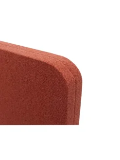 Akustik-Tischtrennwand G75, 60x120cm braun