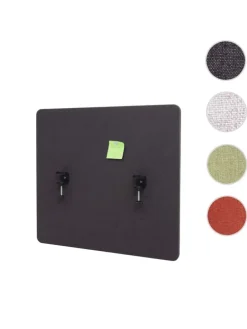 Akustik-Tischtrennwand G75, 60x65cm braun-grau