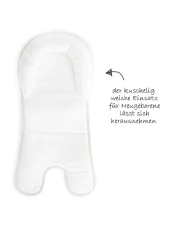 Alpha Plus Grey Newborn Set - 4-tlg. Hochstuhl in grau