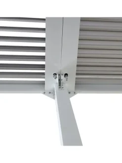 Alu Pergola L41, stabiles Gestell, Weiß