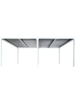 Alu Pergola L41, stabiles Gestell, Weiß