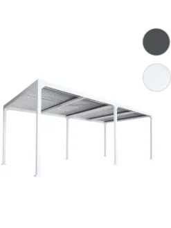Alu Pergola L41, stabiles Gestell, Weiß